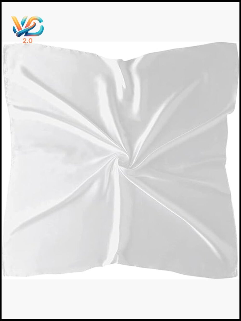 Large Square Silk Like Hair Scarf Head Wrap Satin Neck Bandana